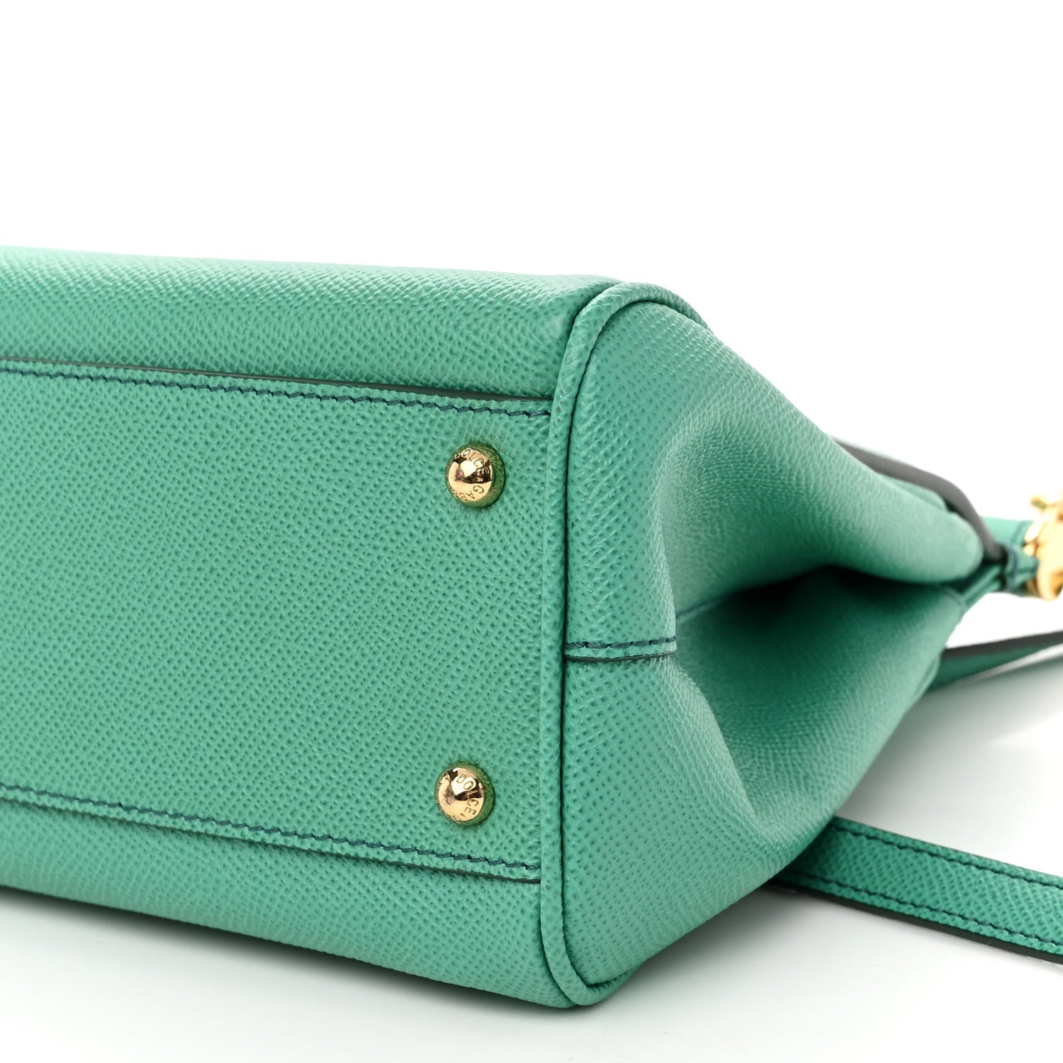 Dolce & Gabbana DOLCE &amp; GABBANA Dauphine Calfskin Medium Miss Sicily Satchel Verde Muschio 8 of 9