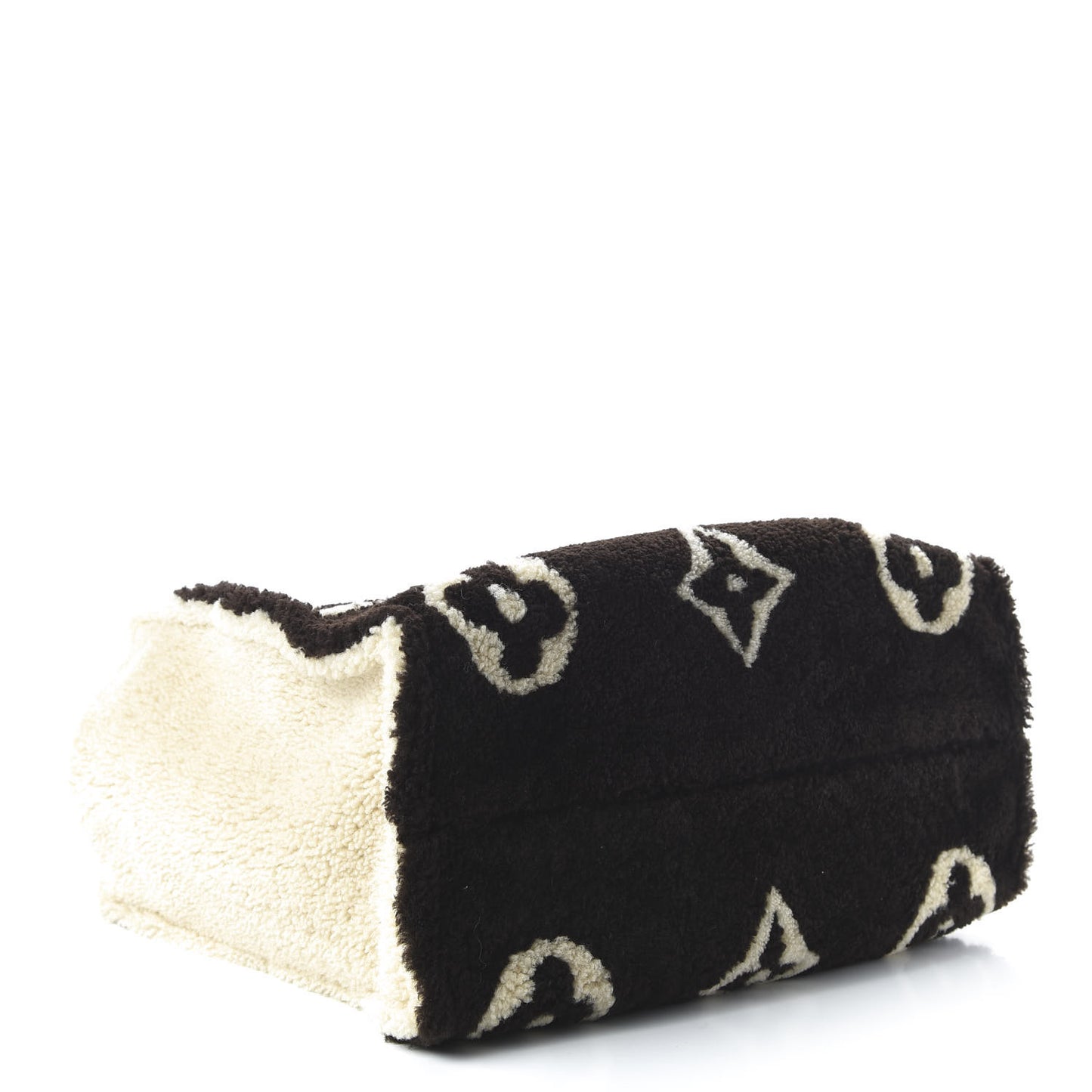 Shearling Monogram Giant Teddy Onthego GM Black White
