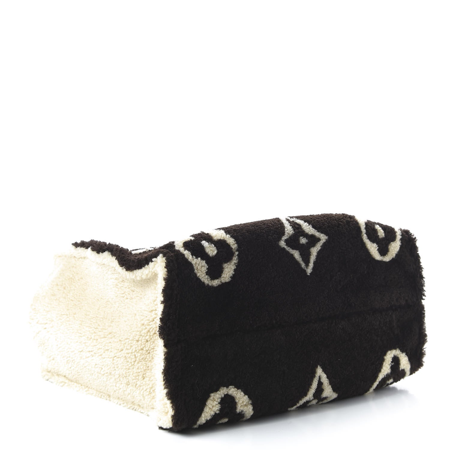 Louis Vuitton Shearling Monogram Giant Teddy Onthego GM Black White 4 of 9