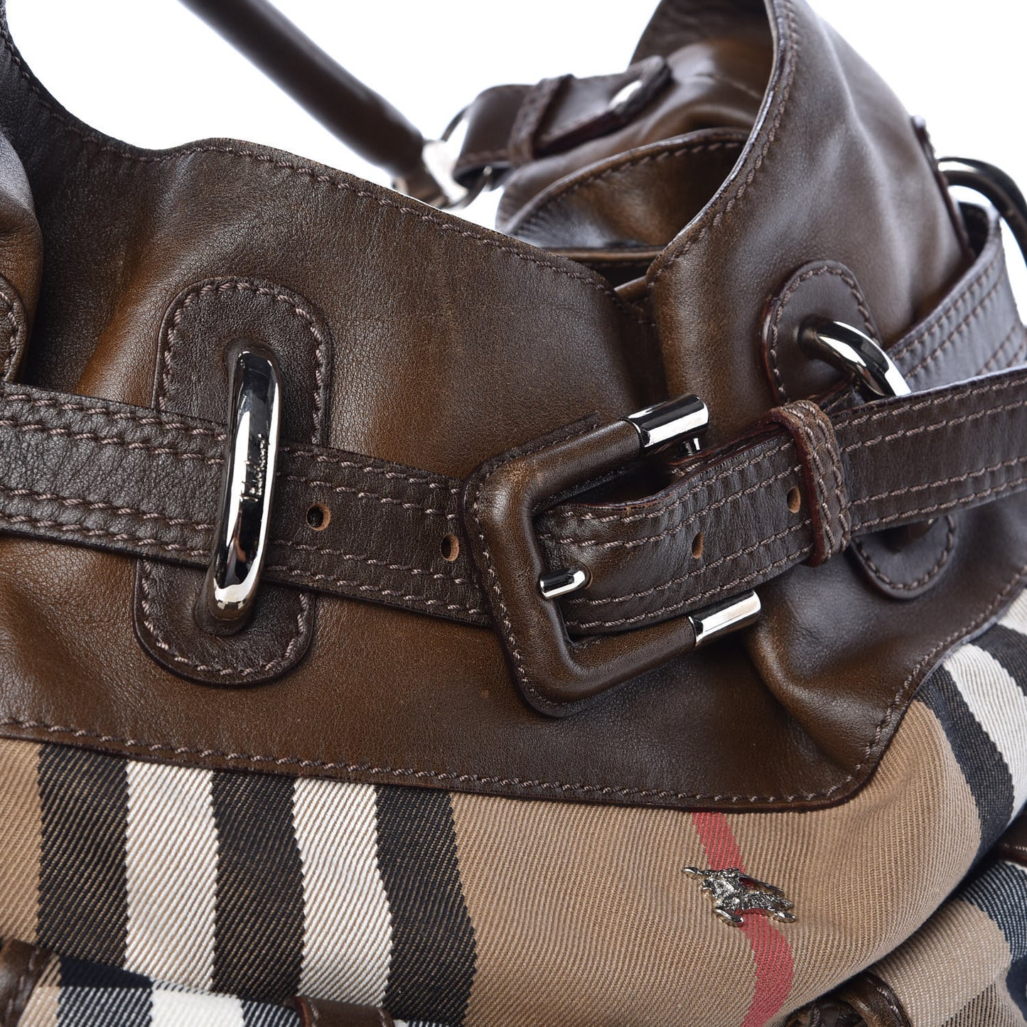 Canvas Nova Check Front Pocket Brown