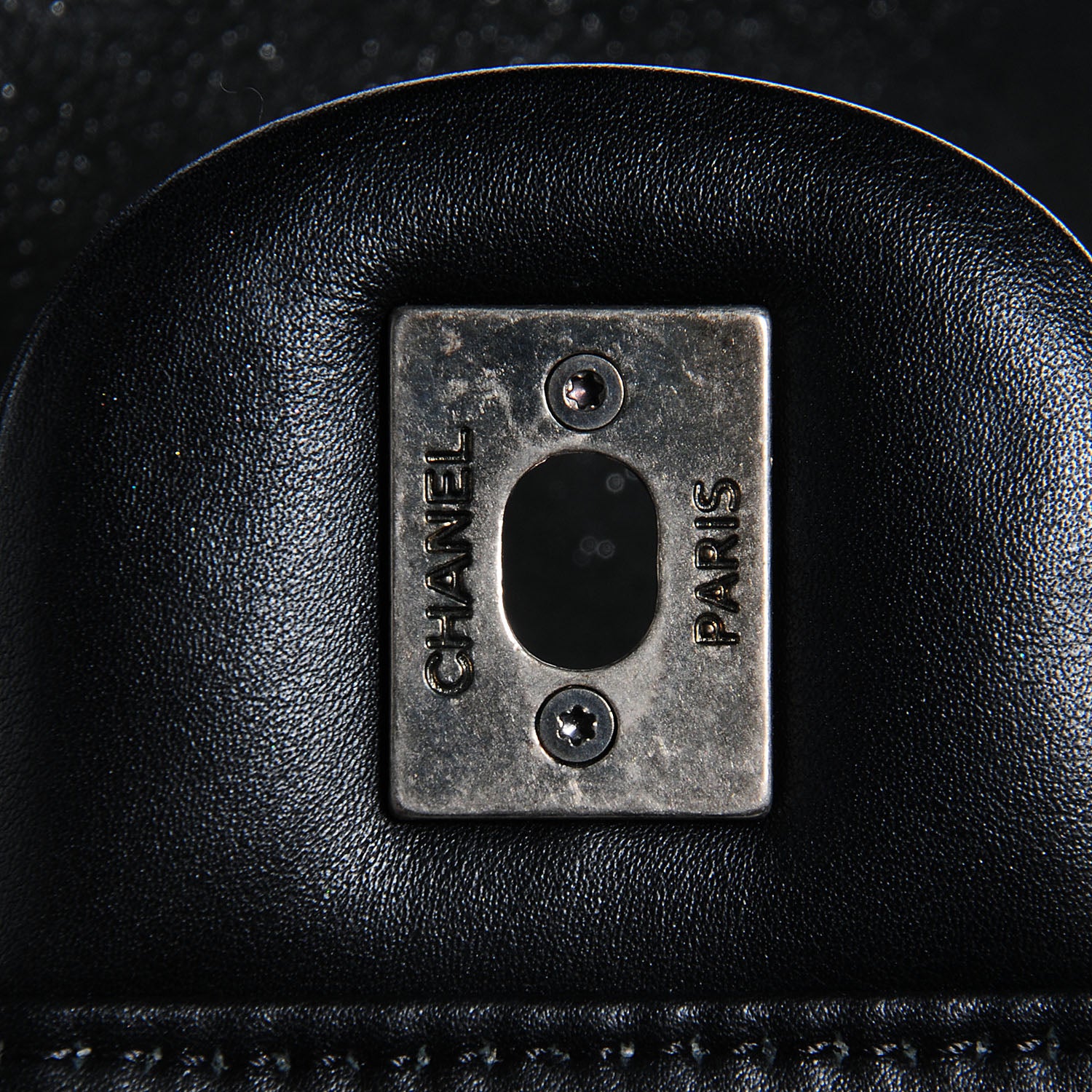 Chanel Iridescent Calfskin In the Mix Jumbo Double Flap Black 14 of 19