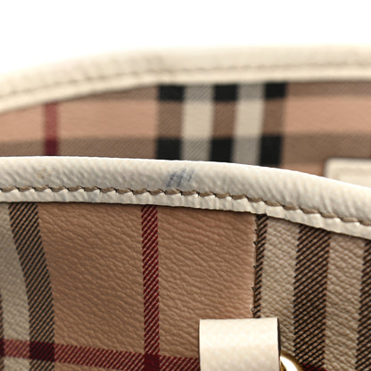 Burberry Haymarket Check Small Canterbury Tote White 18 of 18