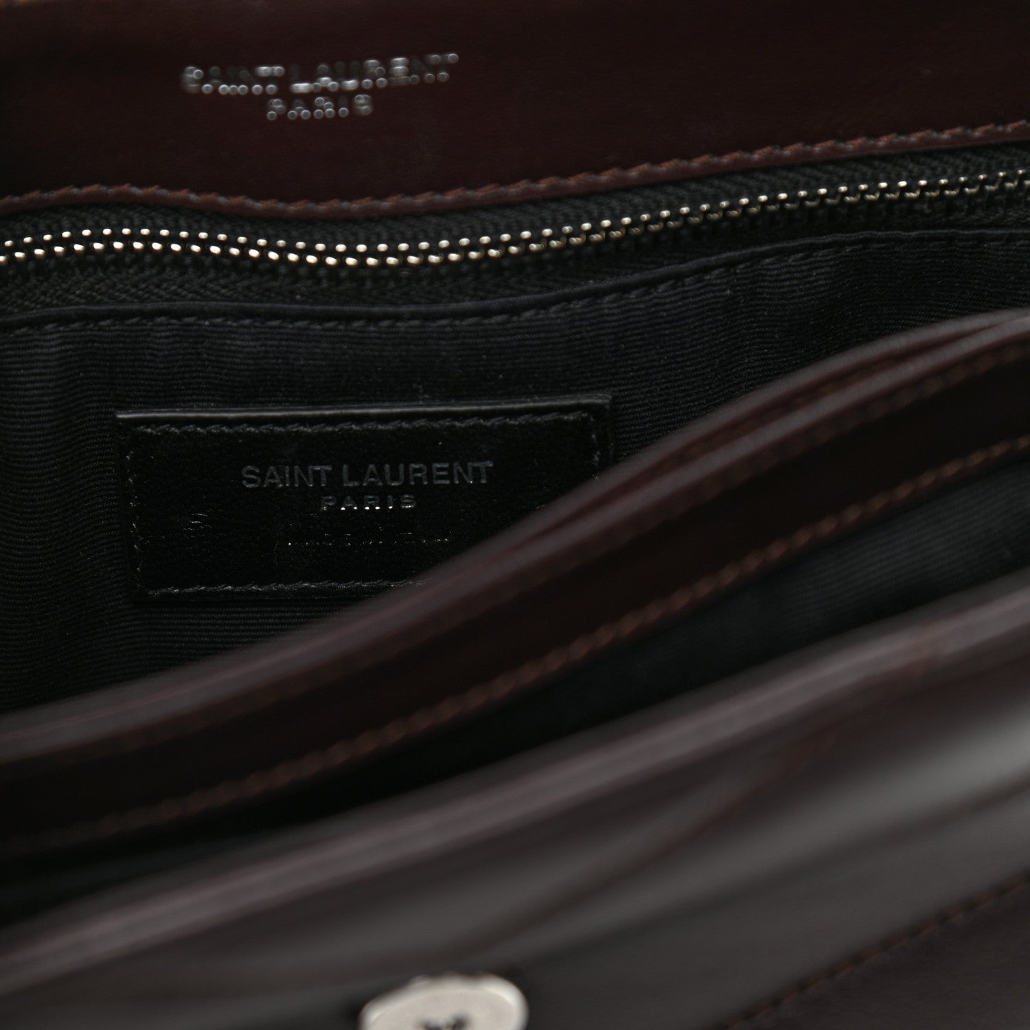 Saint Laurent Calfskin Y Quilted Monogram Toy Loulou Monogram Crossbody Bag Black Tulipe 6 of 10