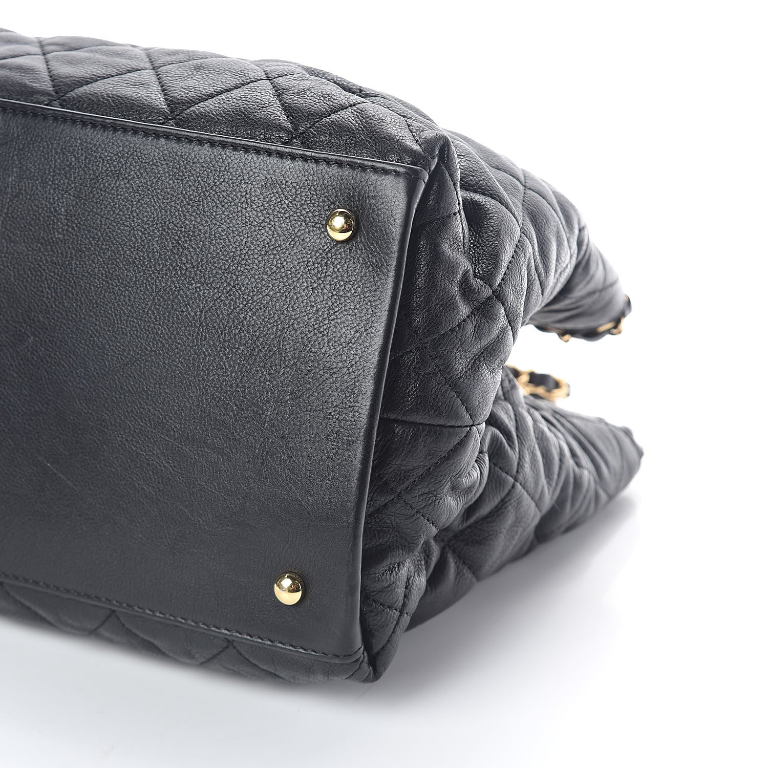 Chanel Calfskin Quilted Small Chain Me Tote Black 8 of 8