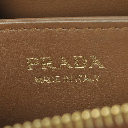 Prada Vitello Move Metal Coin Purse Caramel 6 of 9