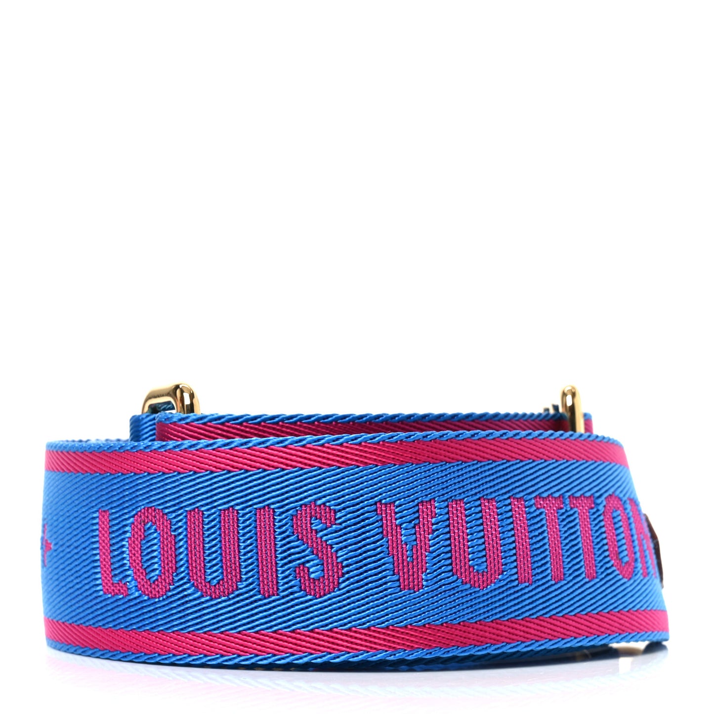 Nylon Bandouliere Shoulder Strap Blue Magenta