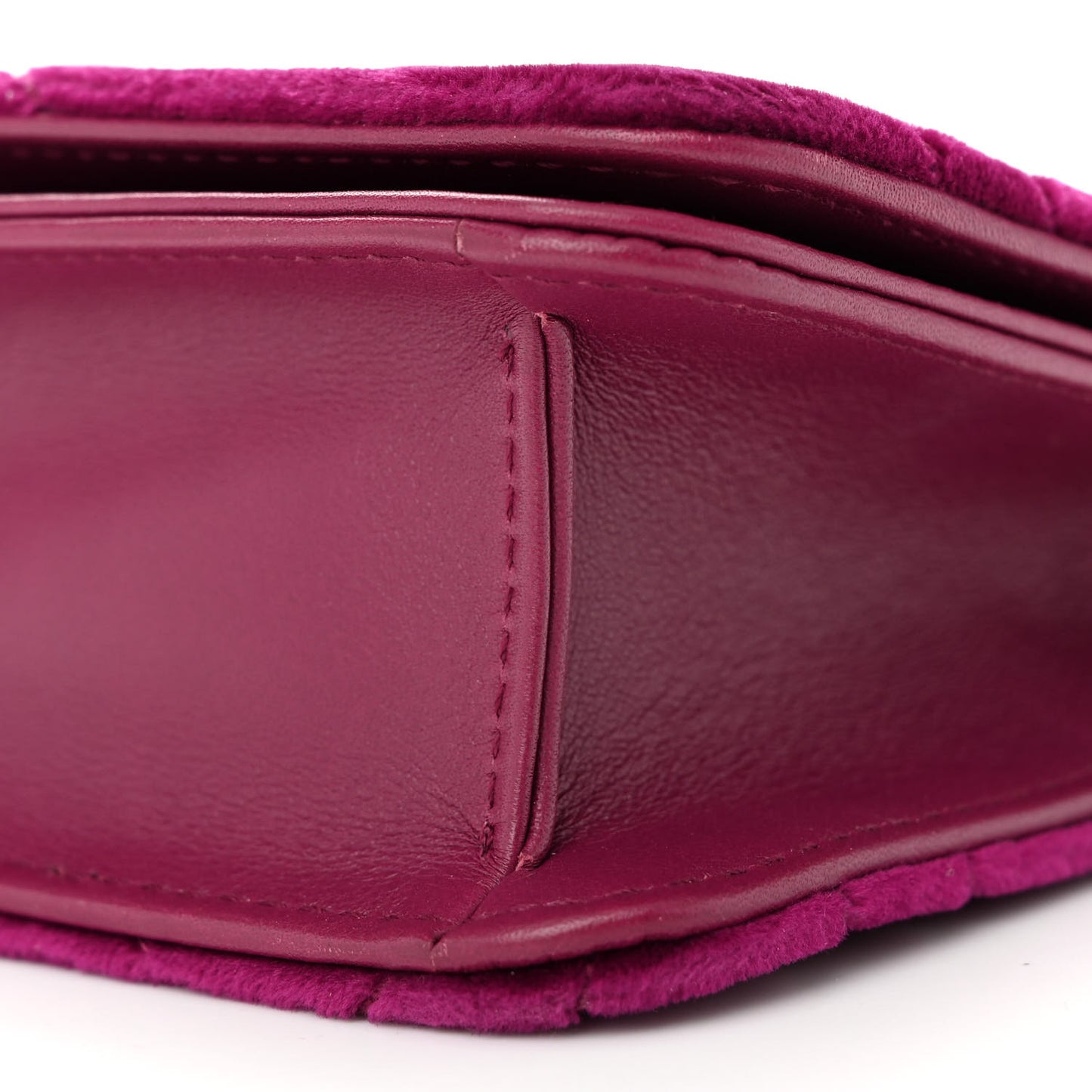 Velvet Matelasse GG Marmont Mini Bag Fuchsia Violet Cyclamen