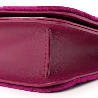 Gucci Velvet Matelasse GG Marmont Mini Bag Fuchsia Violet Cyclamen 10 of 11