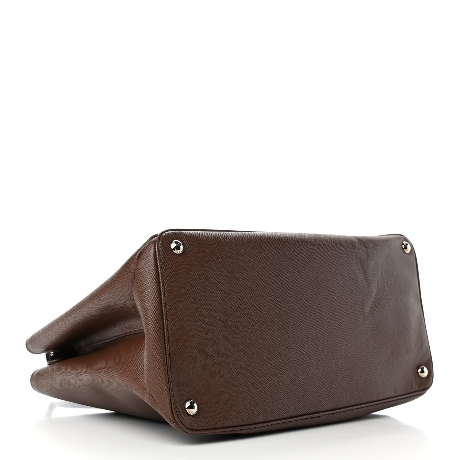 Prada Saffiano Cuir Twin Tote Cacao 3 of 4