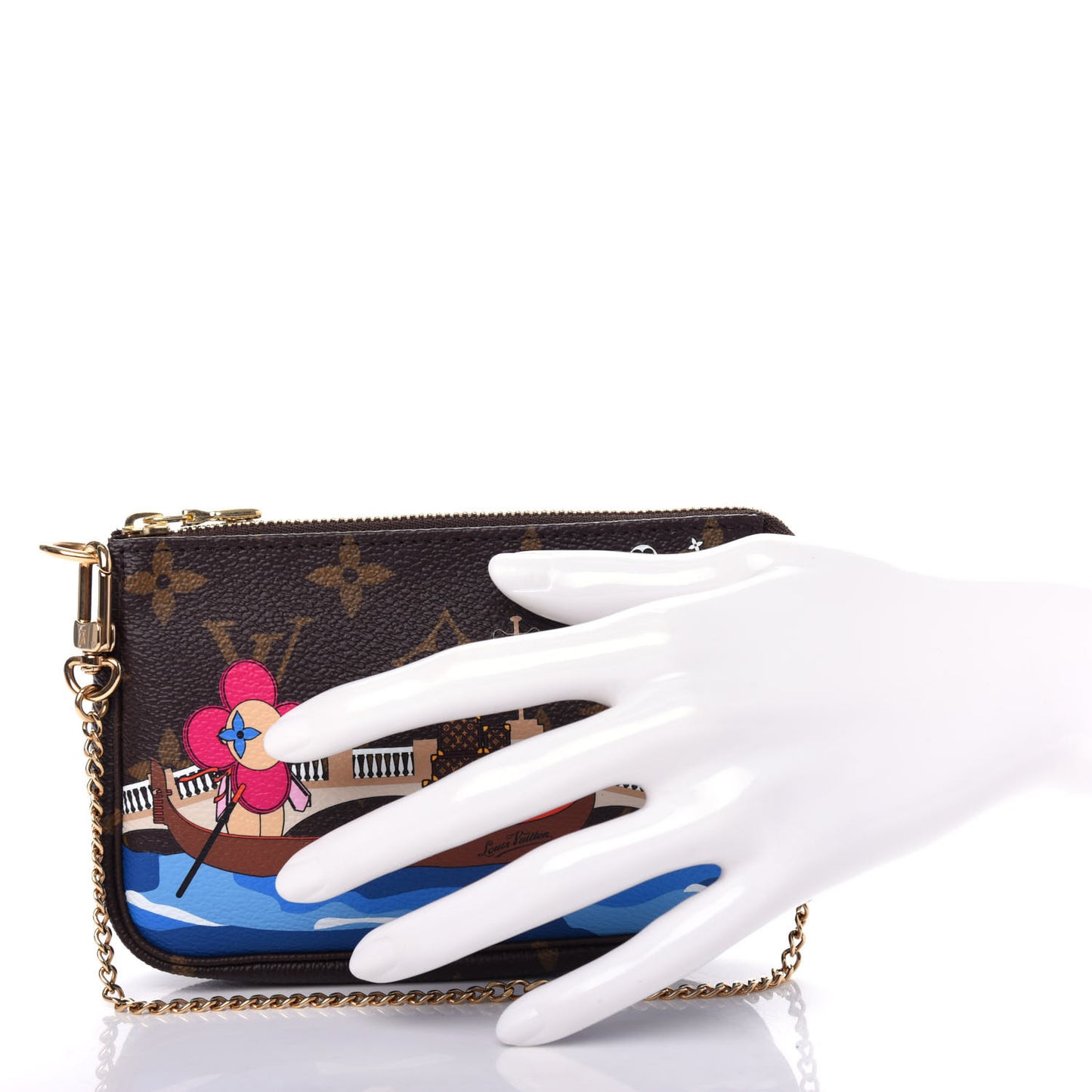 Monogram 2019 Christmas Animation Mini Venice Pochette Accessories Blue