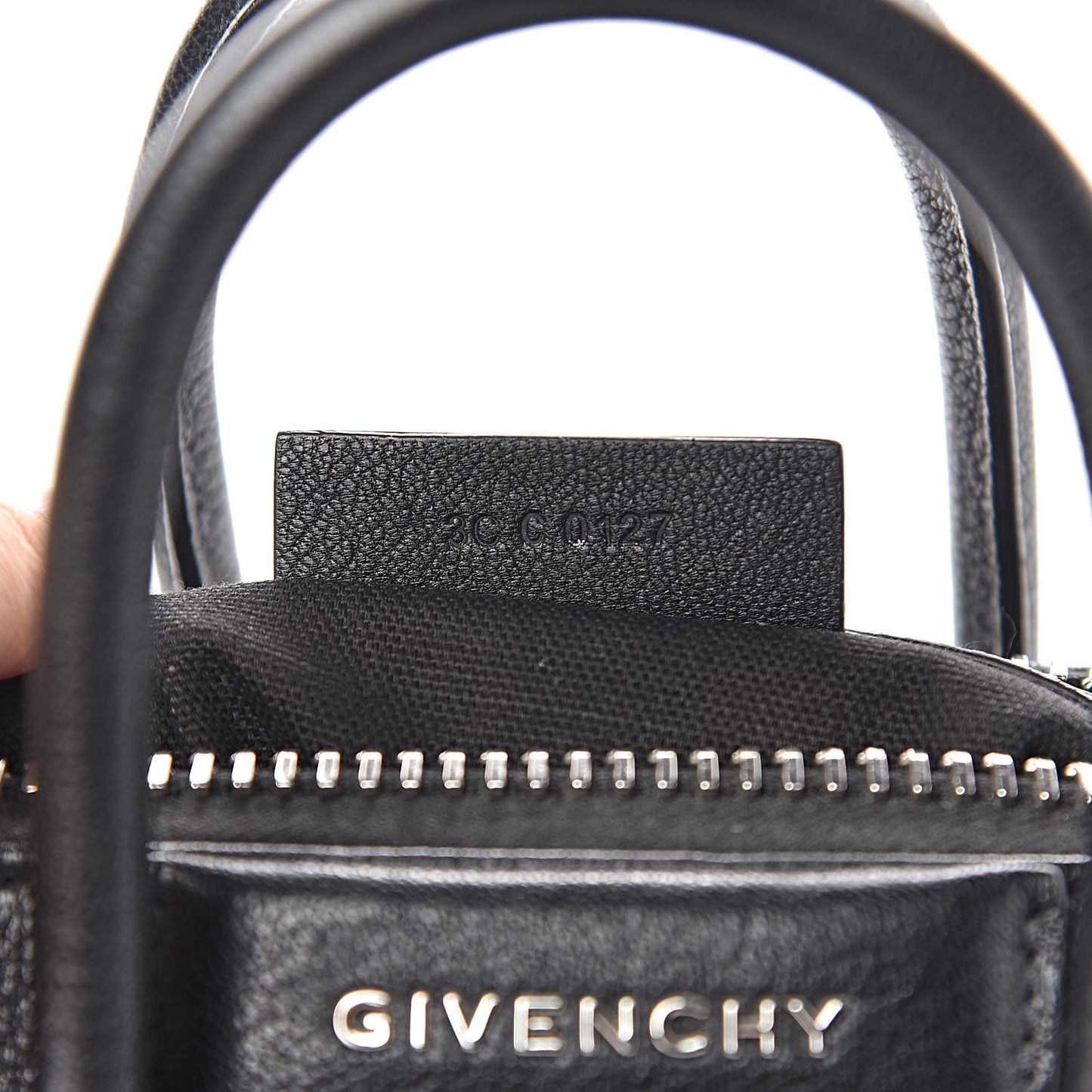 Sugar Goatskin Mini Antigona Black