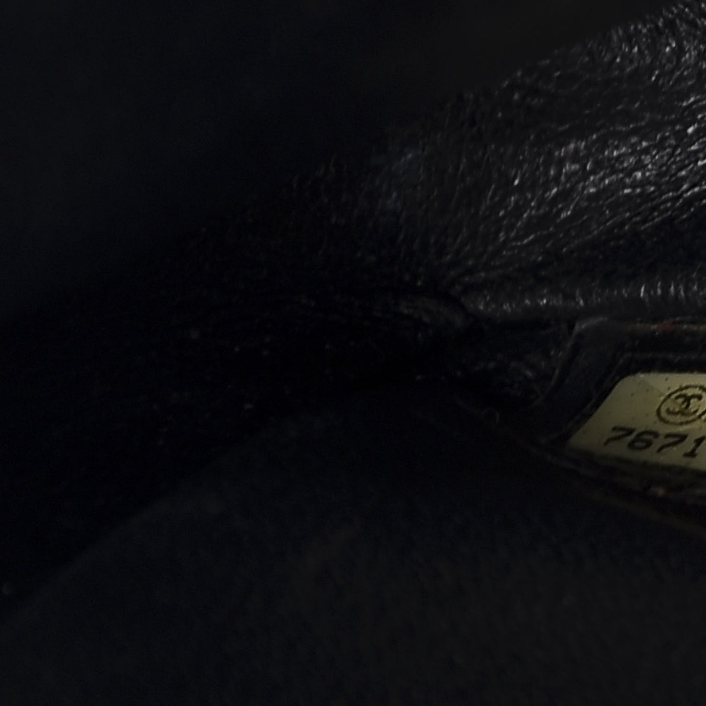 Lambskin East West Chocolate Bar Flap Black