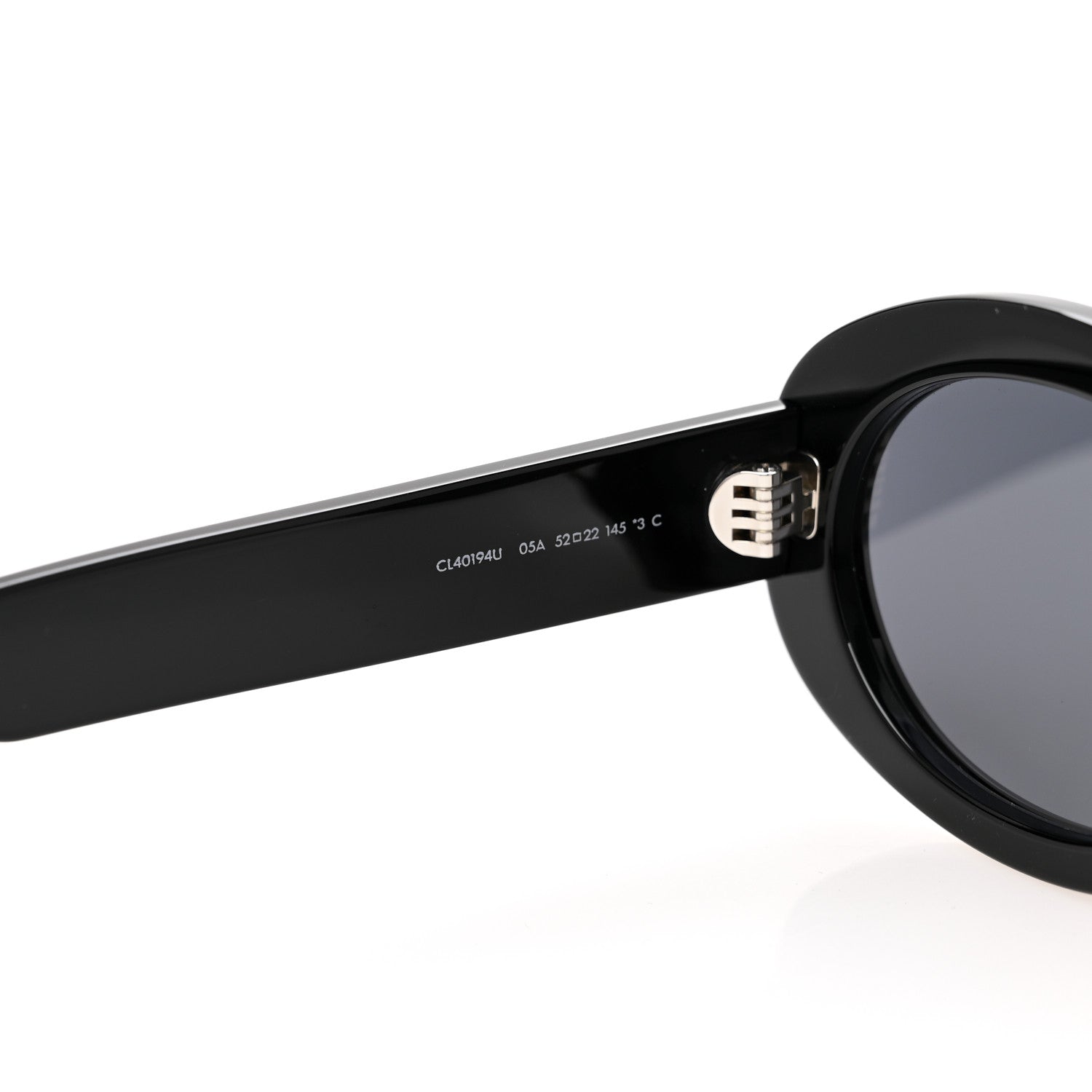 Celine Acetate Triomphe 01 Sunglasses CL 40194U Black 6 of 10