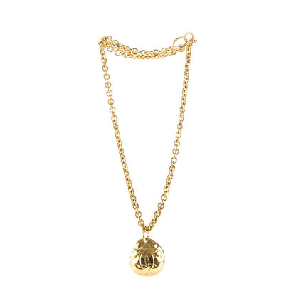 Chanel CC Medallion Long Chain Necklace Gold 4 of 6