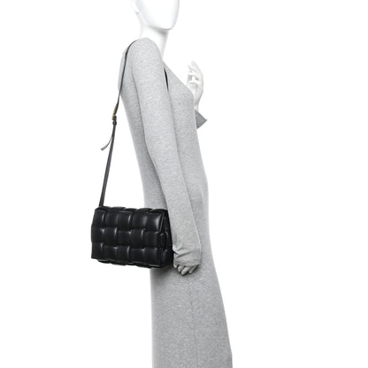 Bottega Veneta Nappa Maxi Intreccio Padded Cassette Crossbody Bag Black 2 of 10