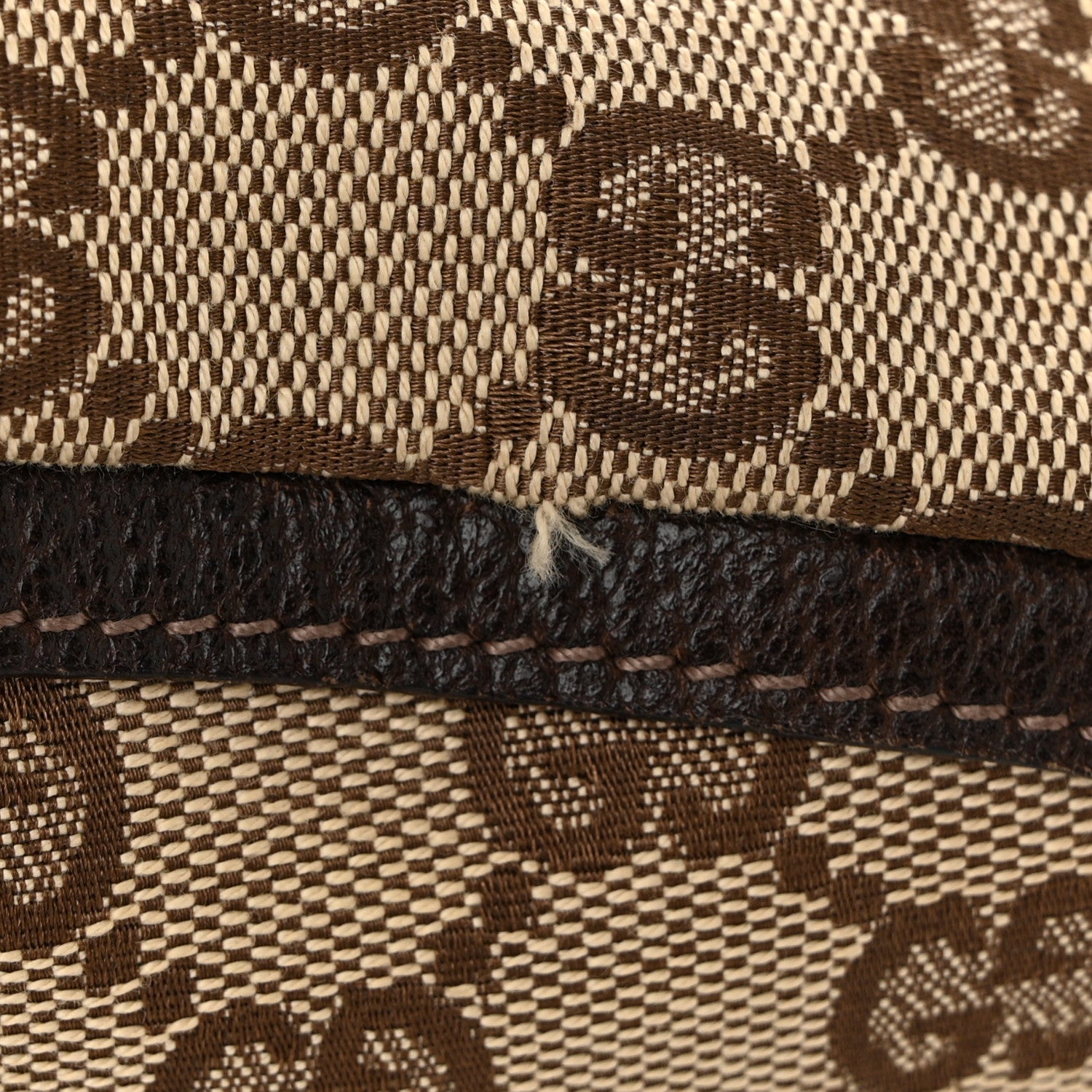 Gucci Monogram D Ring Abbey Pochette Brown 11 of 12