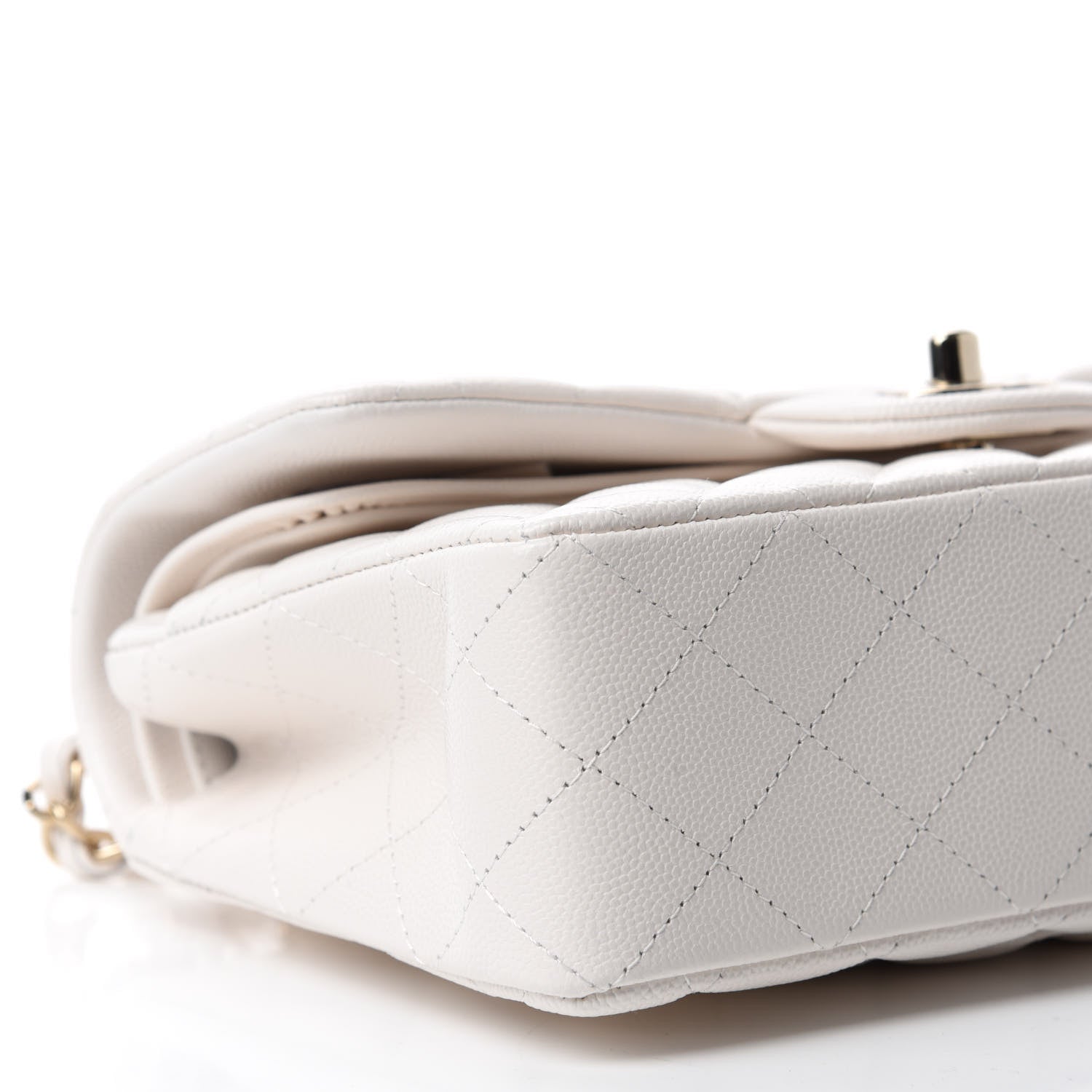 Chanel Caviar Quilted Small Double Flap White 6 of 11