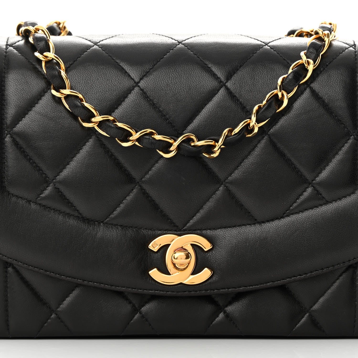Chanel Lambskin Quilted Small Single Flap Black 9 of 17