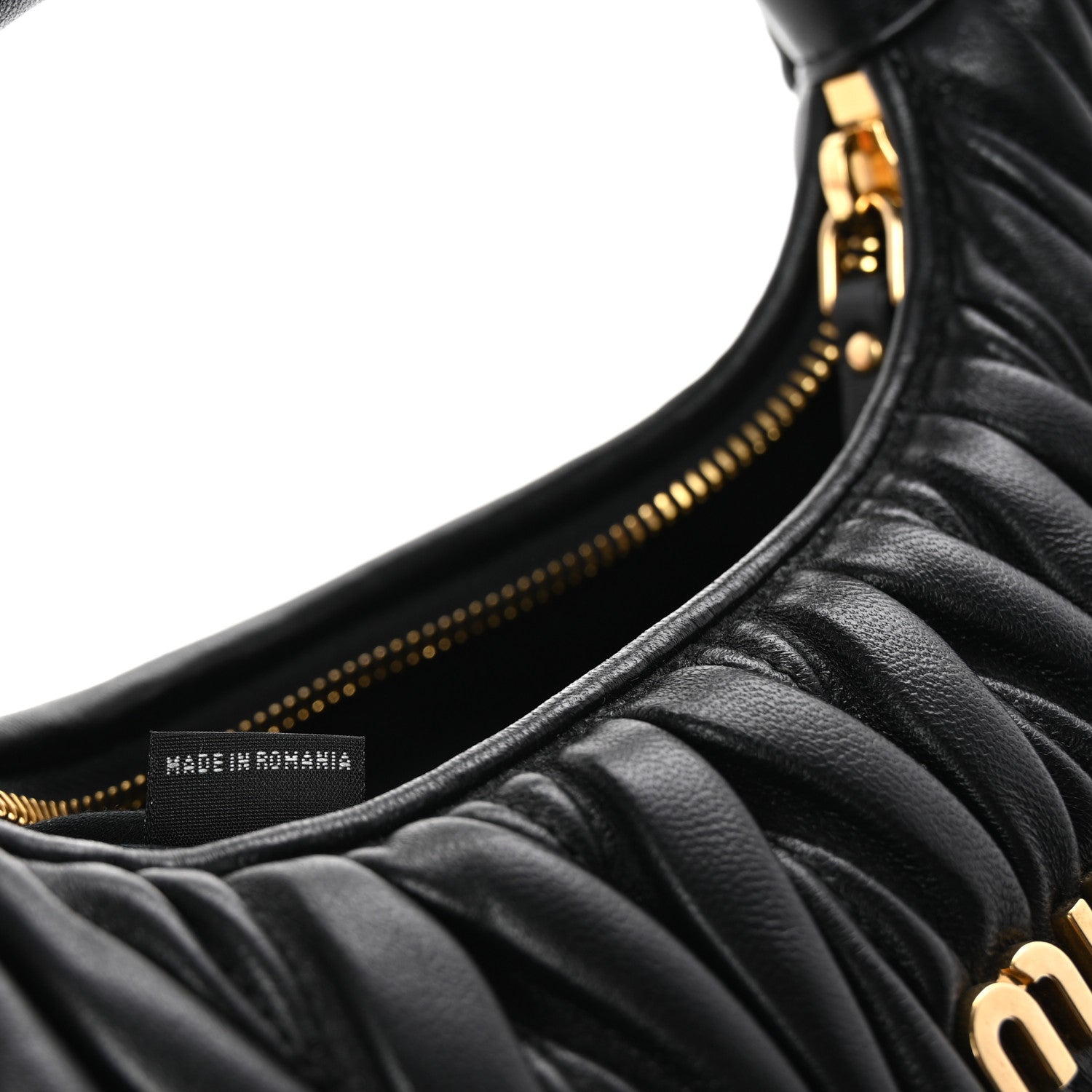 Miu Miu Nappa Matelasse Small Wander Hobo Black 7 of 10