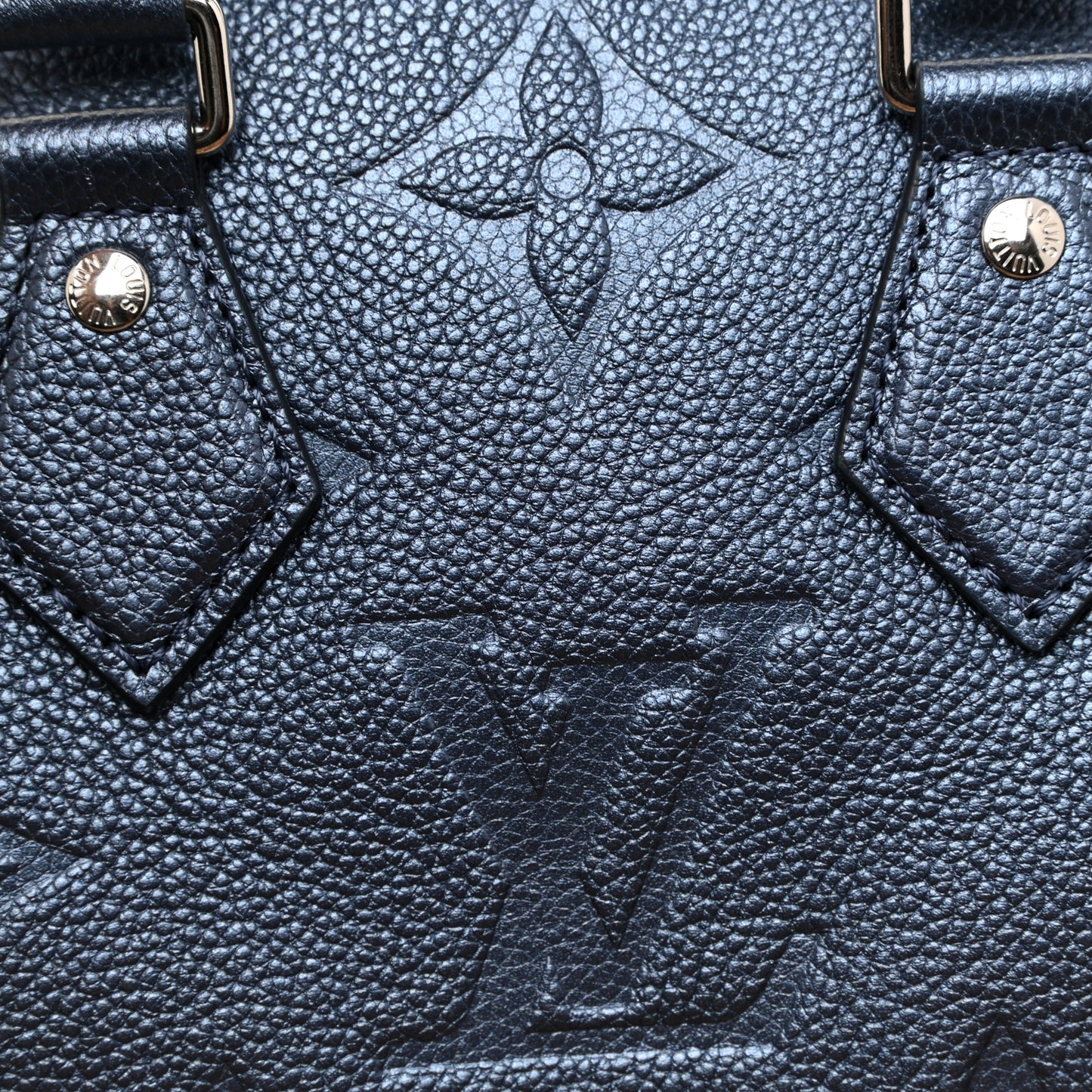Metallic Empreinte Monogram Giant Speedy Bandouliere 20 Navy Nacre