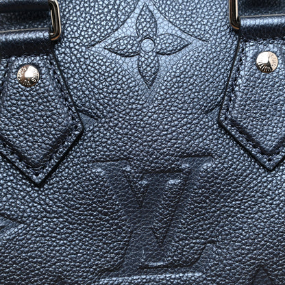 Louis Vuitton Metallic Empreinte Monogram Giant Speedy Bandouliere 20 Navy Nacre 7 of 12