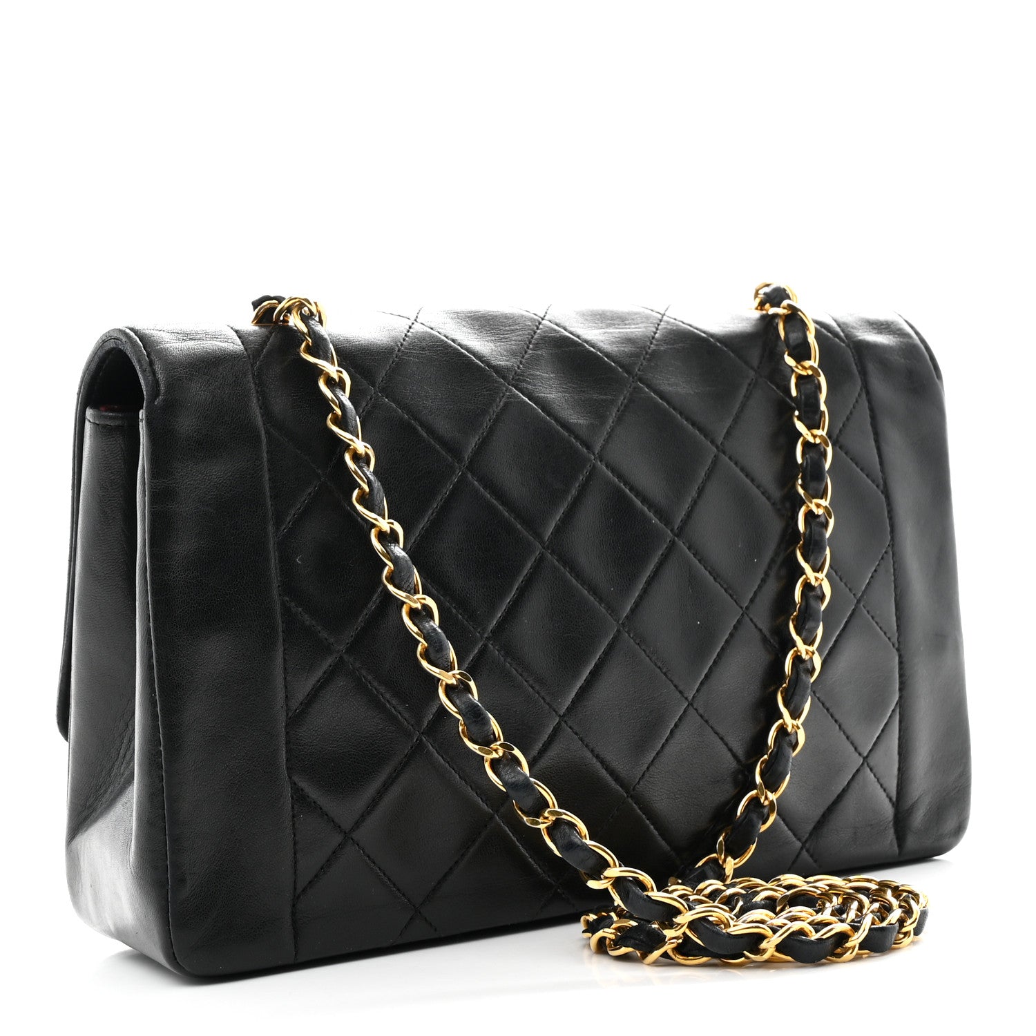 Chanel Lambskin Quilted Medium Single Flap Black 3 of 11