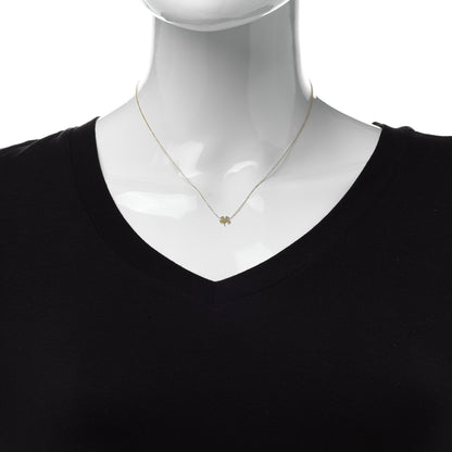 Jennifer Meyer 18K Yellow Gold Mini Four-Leaf Clover Necklace 2 of 7