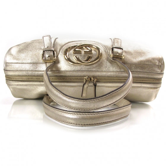 Leather Britt Boston Gold