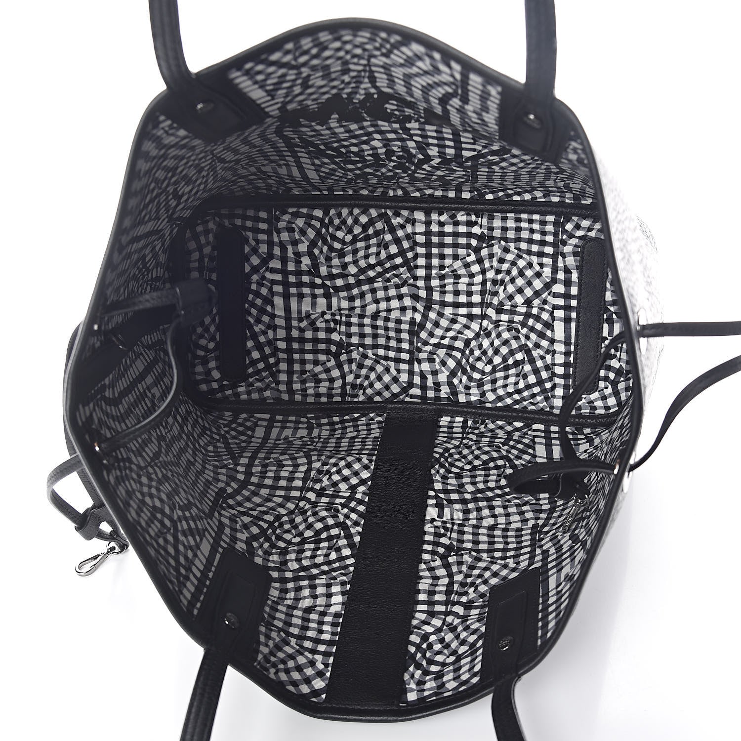 MCM Visetos Medium Liz Reversible Shopper Tote Black 13 of 14