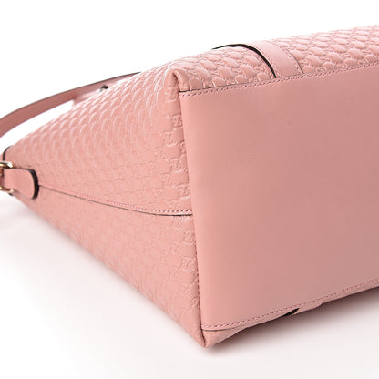 Gucci Soft Microguccissima Large Dome Satchel Soft Pink 8 of 10