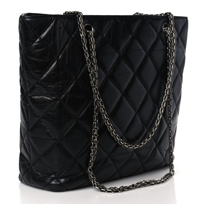 Chanel Aged Calfskin Reissue 2.55 Small Tote Black 3 of 9