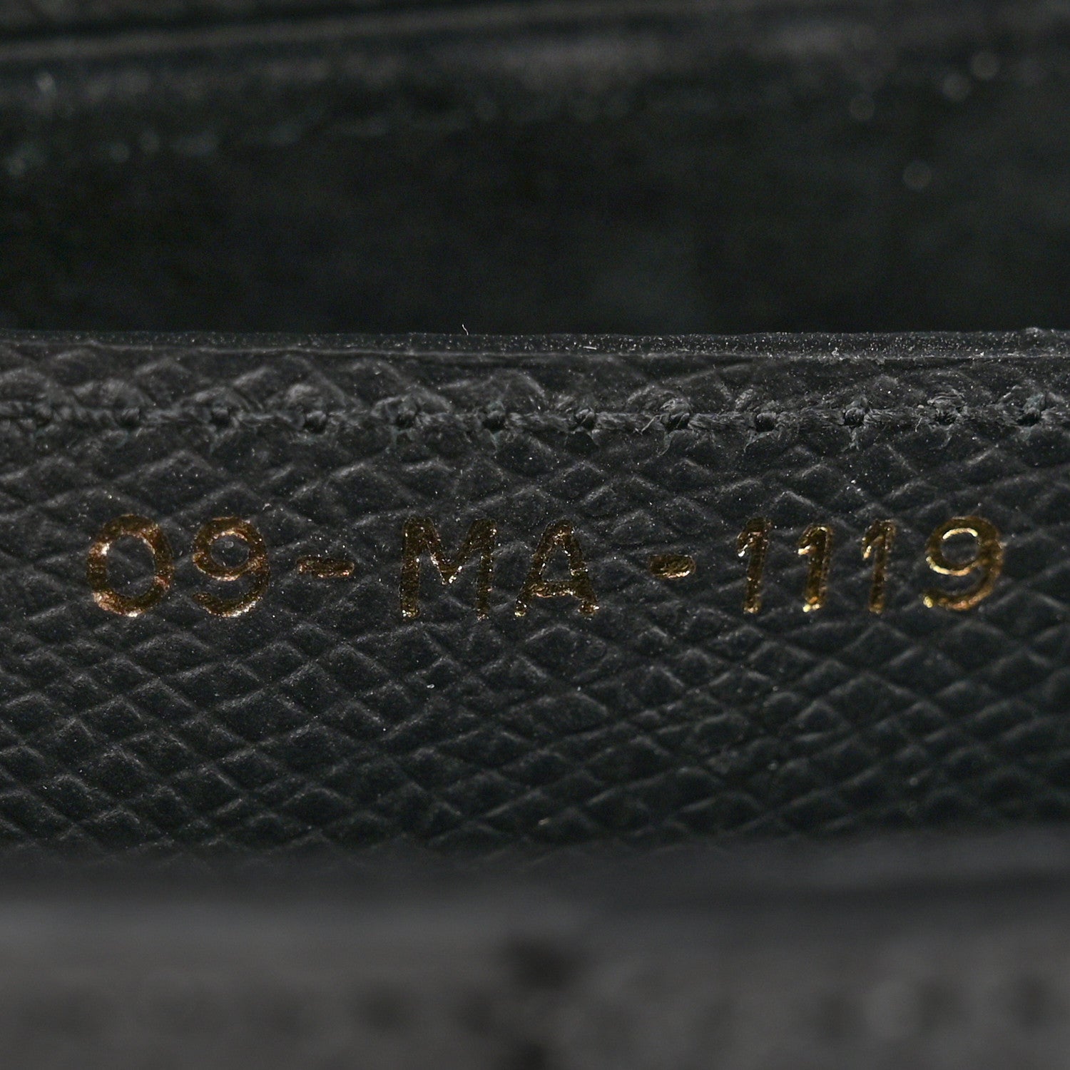 Christian Dior Grained Calfskin Saddle Bag Black 7 of 11