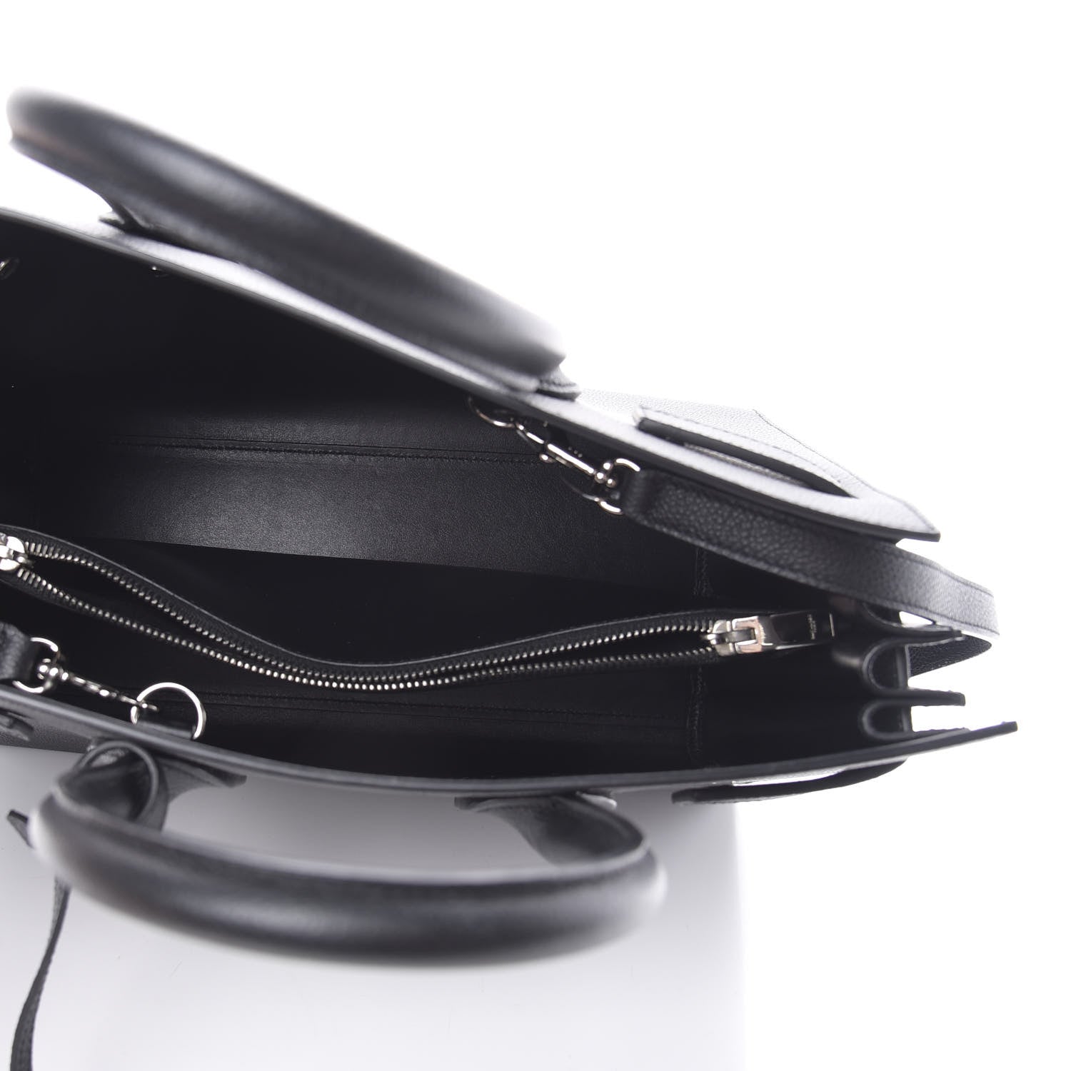 Saint Laurent Grained Calfskin Small Sac De Jour Black 6 of 11