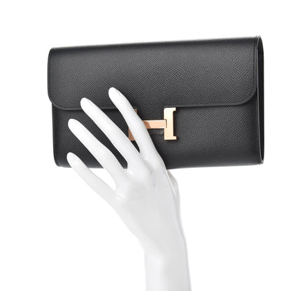 Hermes Epsom Constance Long Wallet Black 2 of 9