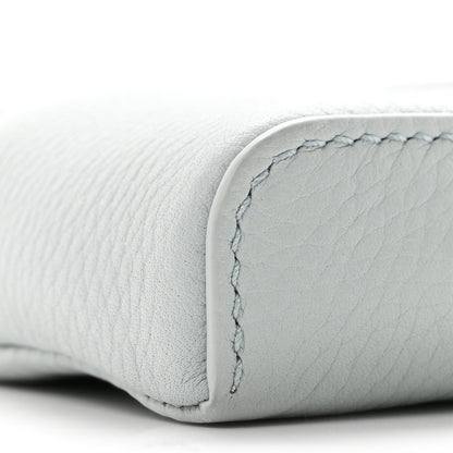 Loro Piana Grained Calfskin Extra Pocket Mini Pouch Minty Breeze 9 of 11
