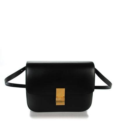 Celine Box Calfskin Medium Classic Box Flap Bag Black 1 of 9
