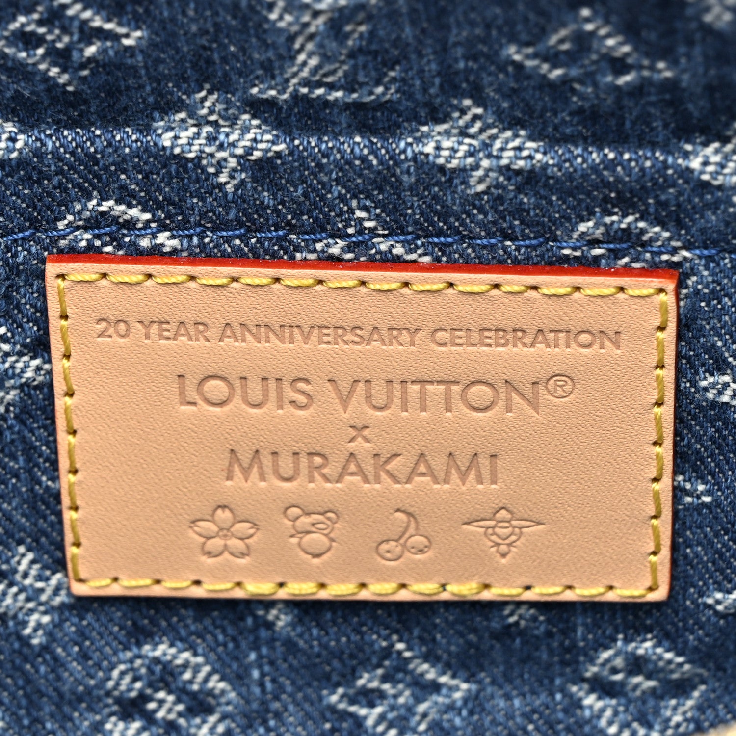 Louis Vuitton LV X TM Monogram Denim Cerises Pochette Accessories Blue 6 of 10