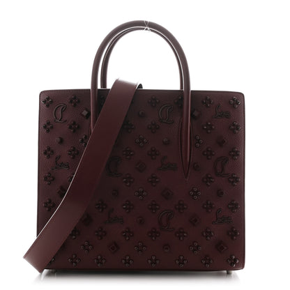 Christian Louboutin Calfskin Spikes Loubinthesky Medium Paloma Merlot 1 of 11