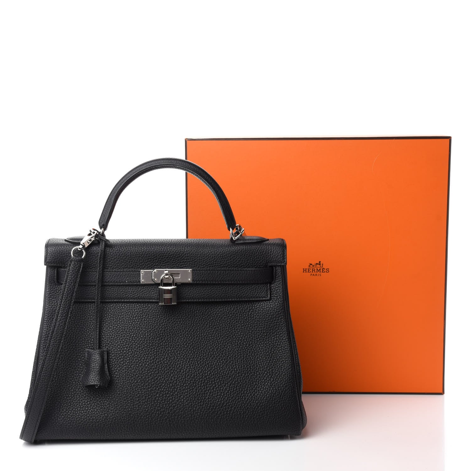 Hermes Togo Kelly Retourne 32 Black 23 of 23