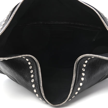 Alexander McQueen Calfskin Studded De Manta Clutch Black 5 of 9