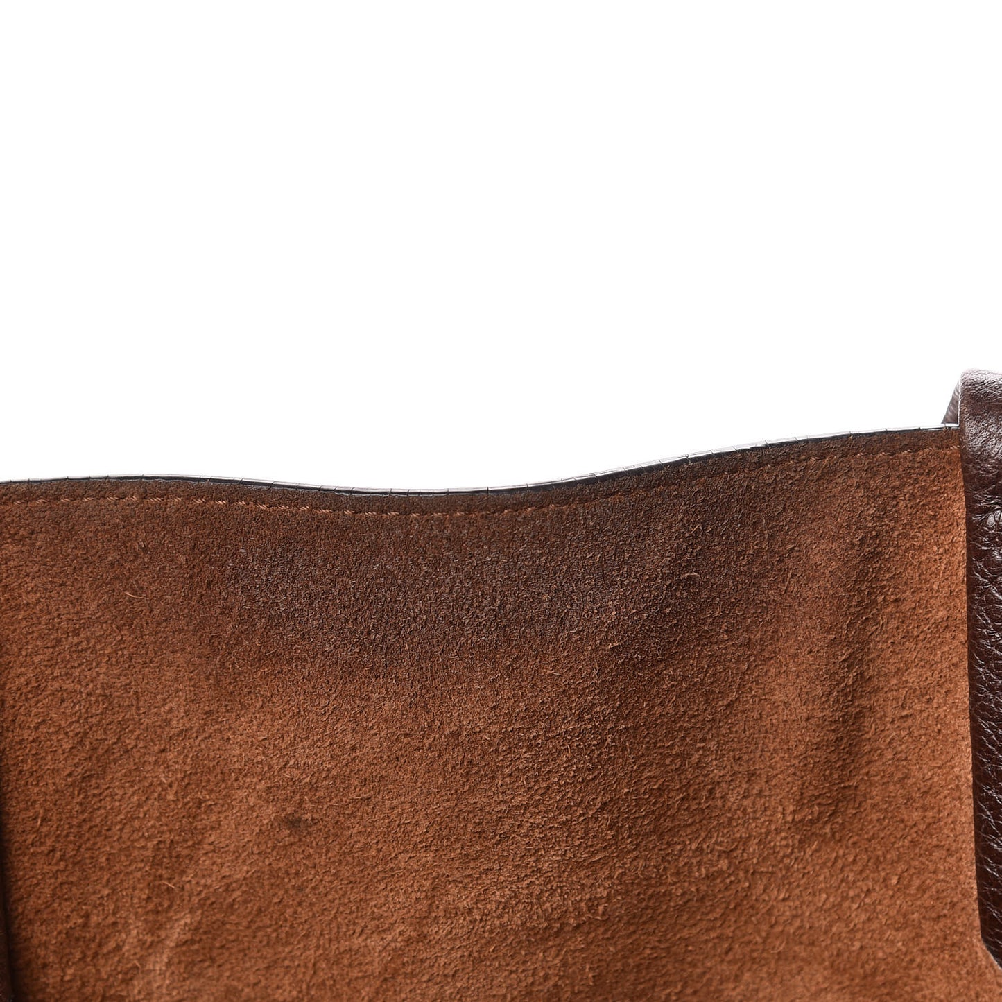Soft Grained Calfskin Small Belt Cabas Phantom Brown