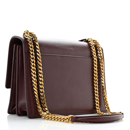 Saint Laurent Calfskin Medium Monogram Sunset Pallisandre 3 of 20