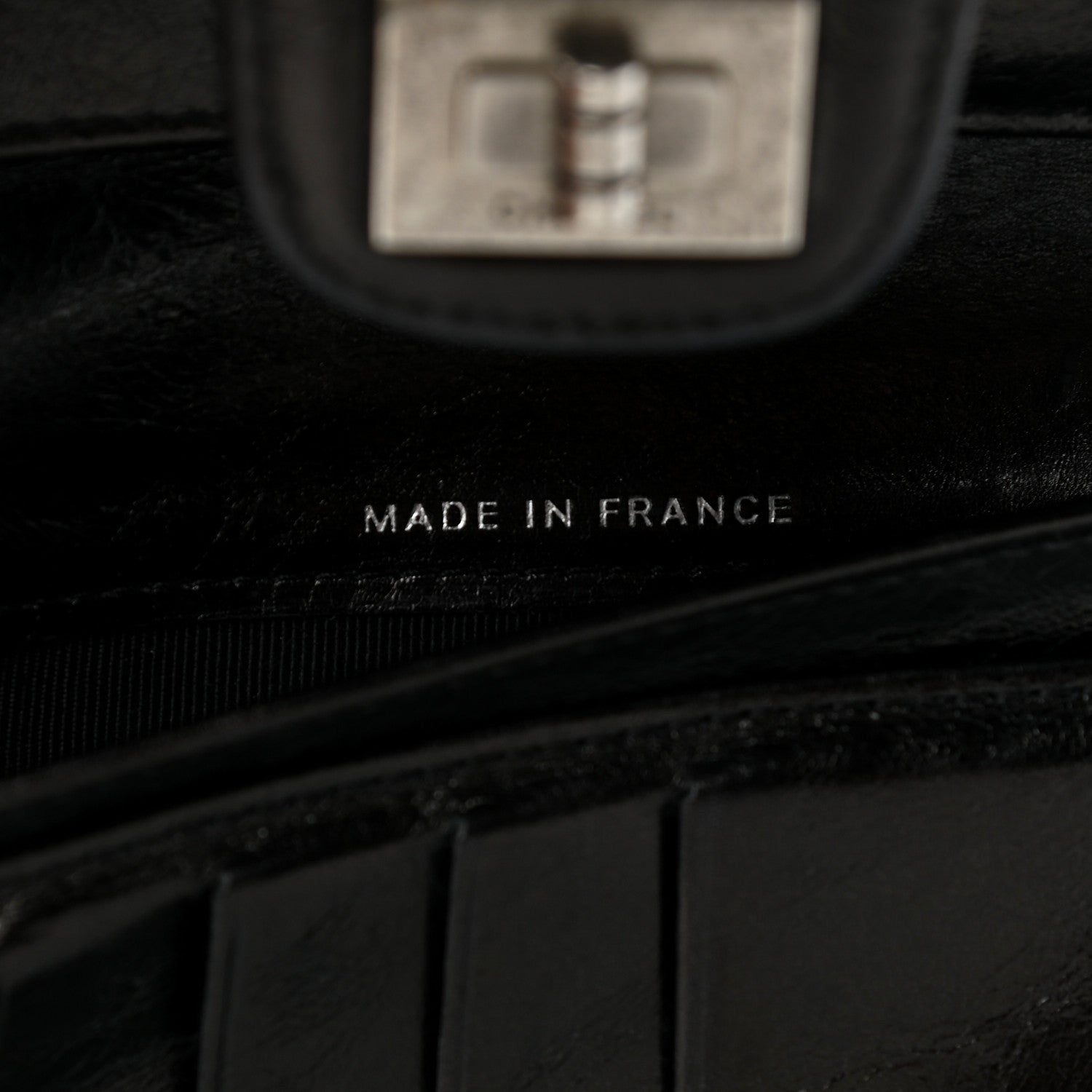 Chanel Glazed Calfskin Quilted Reissue Long Flap Wallet Black 7 of 12