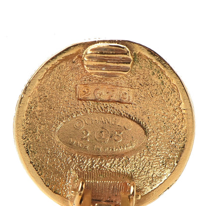 Chanel Studded Earrings Gold 4 of 4
