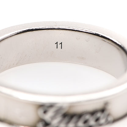 Gucci Sterling Silver GG Craft Band Ring 51 5.75 4 of 5