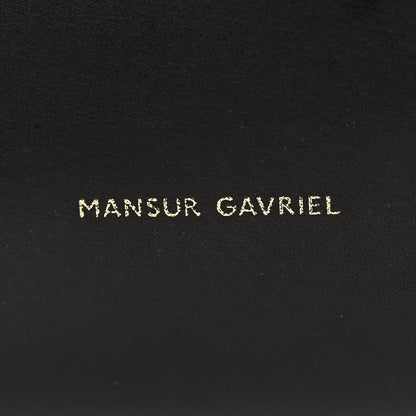 Mansur Gavriel Vegetable Tanned Calfskin Mini Bucket Bag Black Flamma 6 of 12