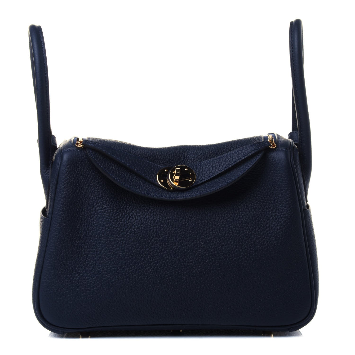 Hermes Taurillon Clemence Lindy 26 Bleu Nuit 1 of 4
