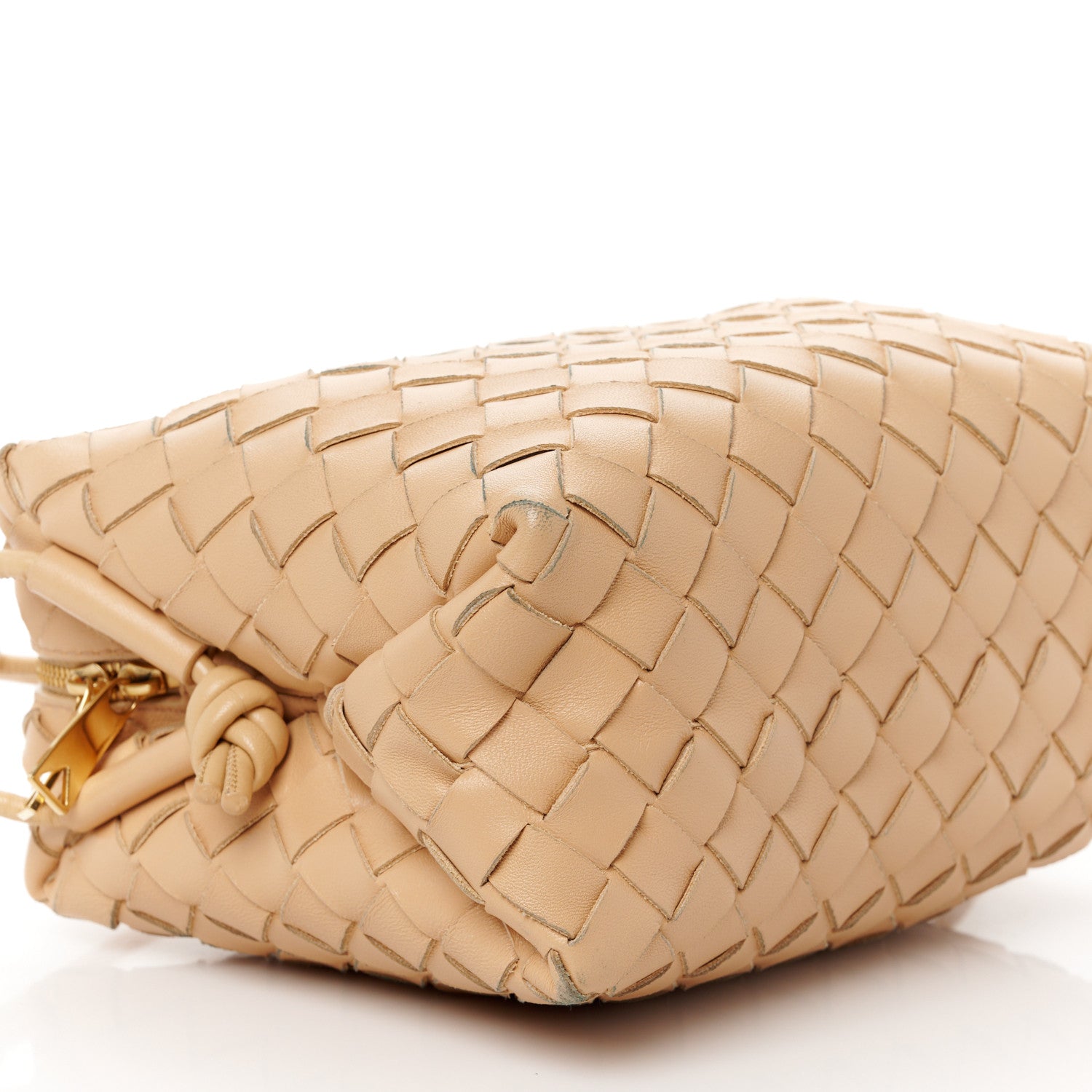 Bottega Veneta Nappa Intrecciato Small Loop Camera Bag Almond 8 of 9