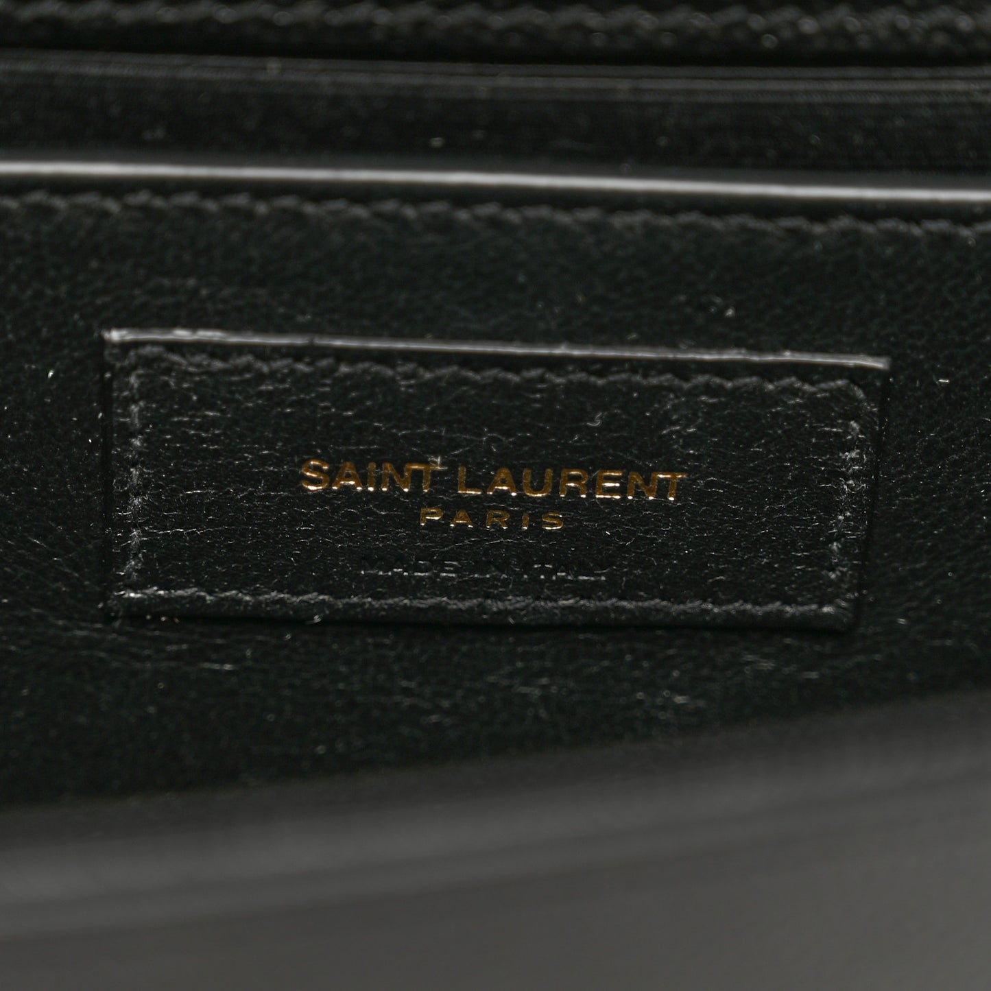SAINT LAURENT Grain De Poudre Small Monogram Kate Satchel Black