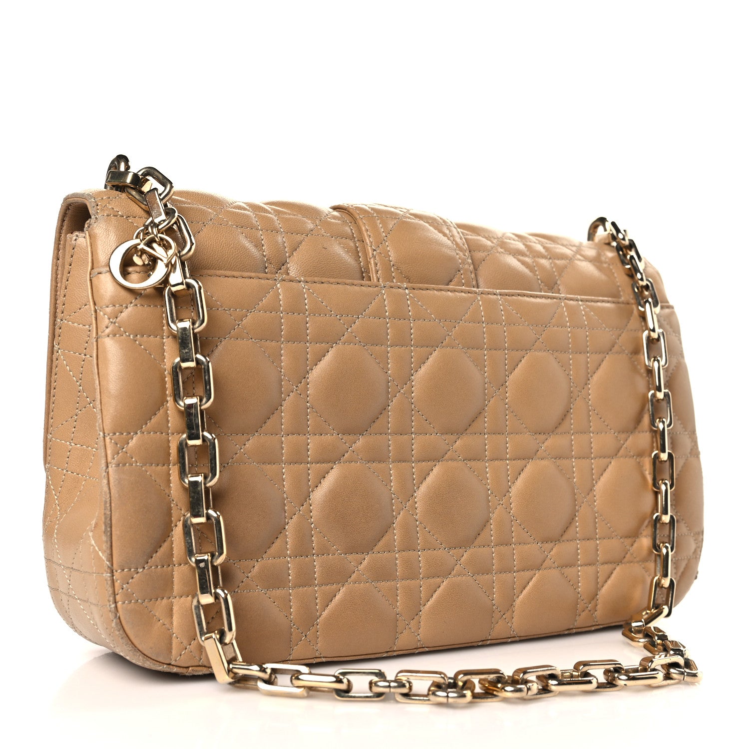 Christian Dior Lambskin Cannage Medium Miss Dior Flap Beige 3 of 13
